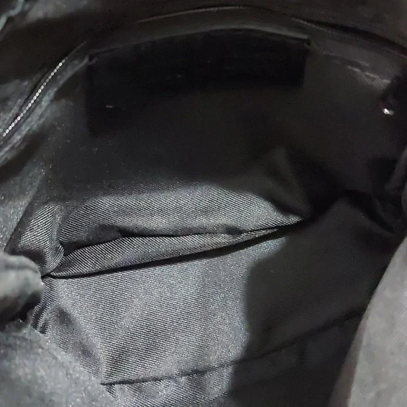 Vera Pelle Black Italian Leather Crossbody Purse - Picture 5 of 5